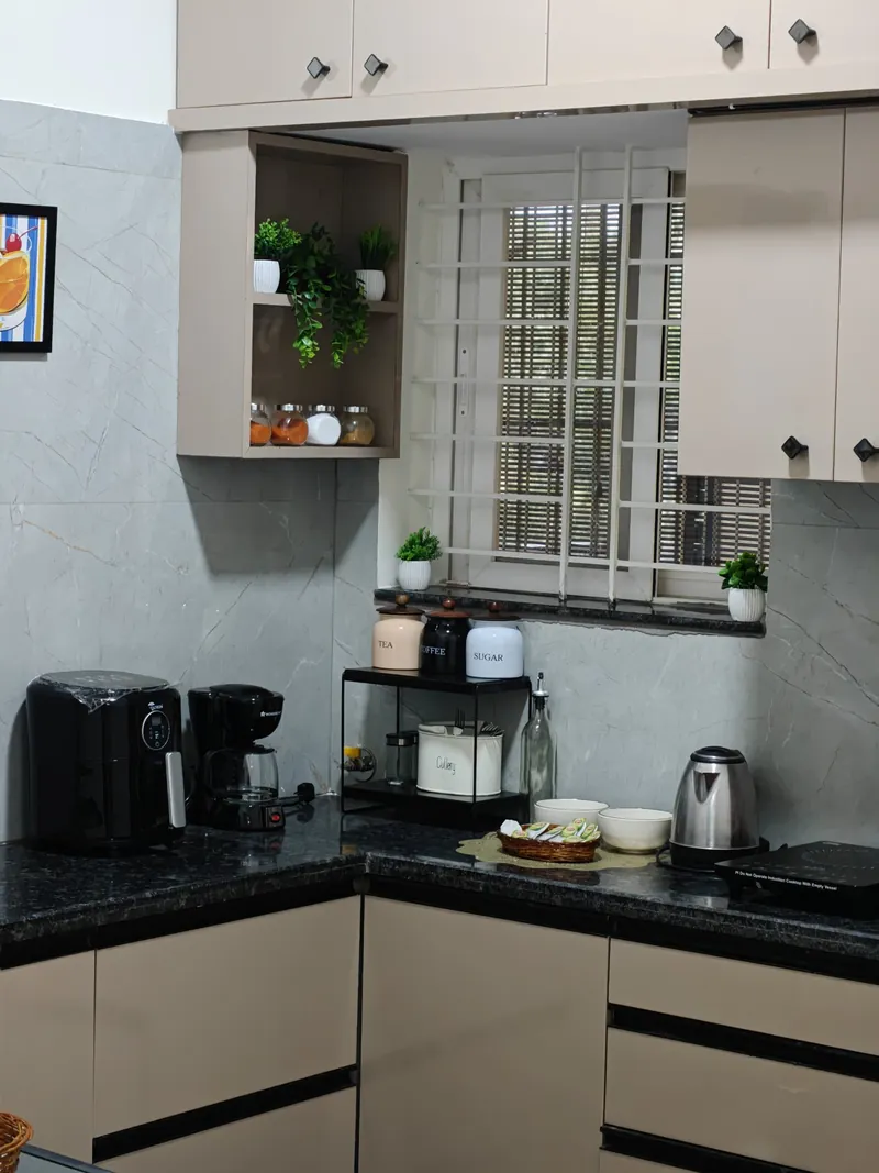 Kitchen at The Cozy Taana homestay in Hoskote
